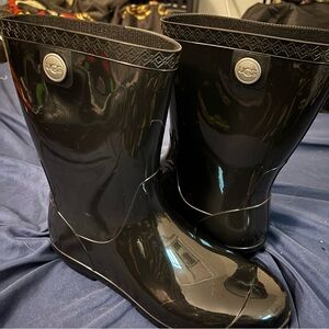 UGG Glossy Black Boots